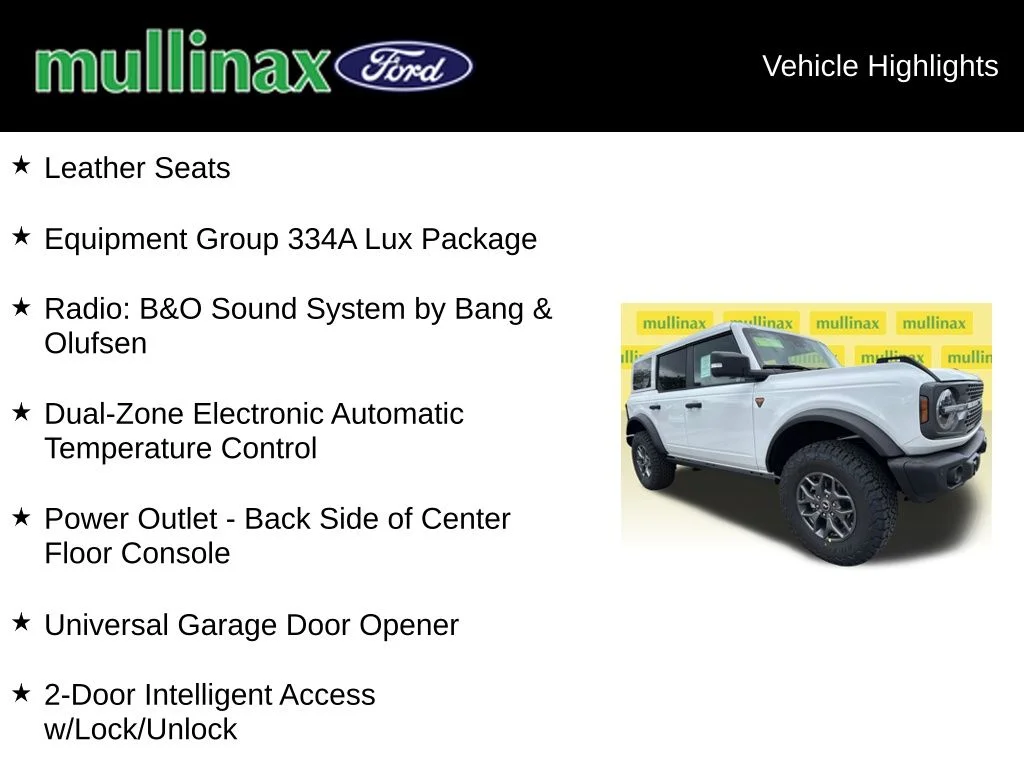 New 2025 White Ford Badlands image 15