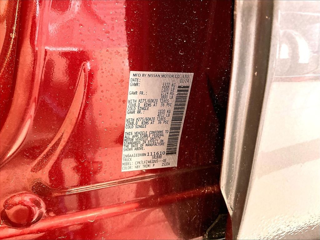 Used 2024 Cardinal Red Metallic Nissan Platinum Reserve image 28