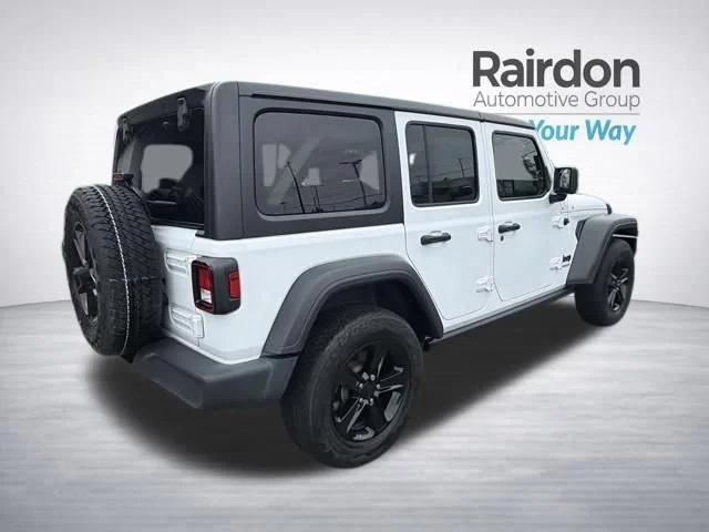 Used 2021 Bright White Clearcoat Jeep Unlimited Sport Altitude image 7