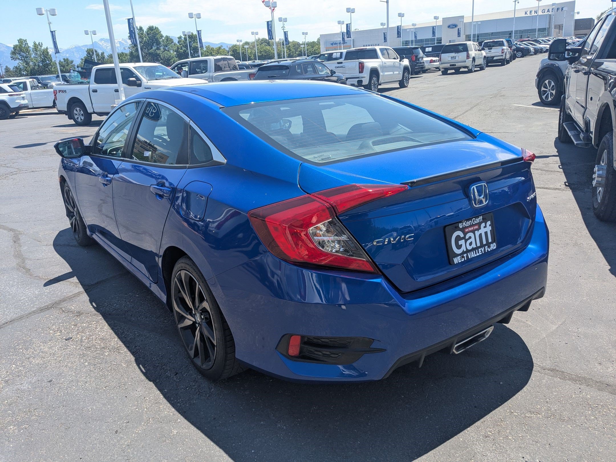 Used 2021 Aegean Blue Metallic Honda Sport image 5