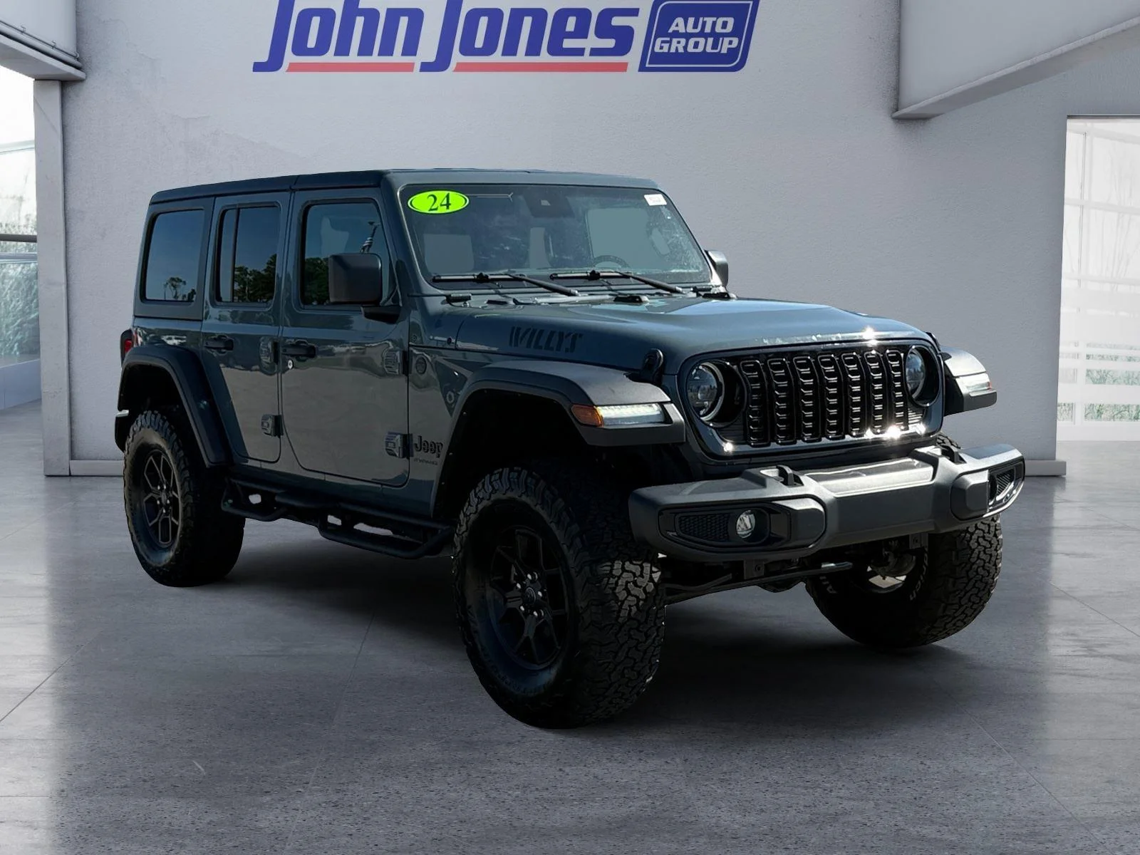 Used 2024 Gray Jeep 4-Door Willys 4x4 image 19
