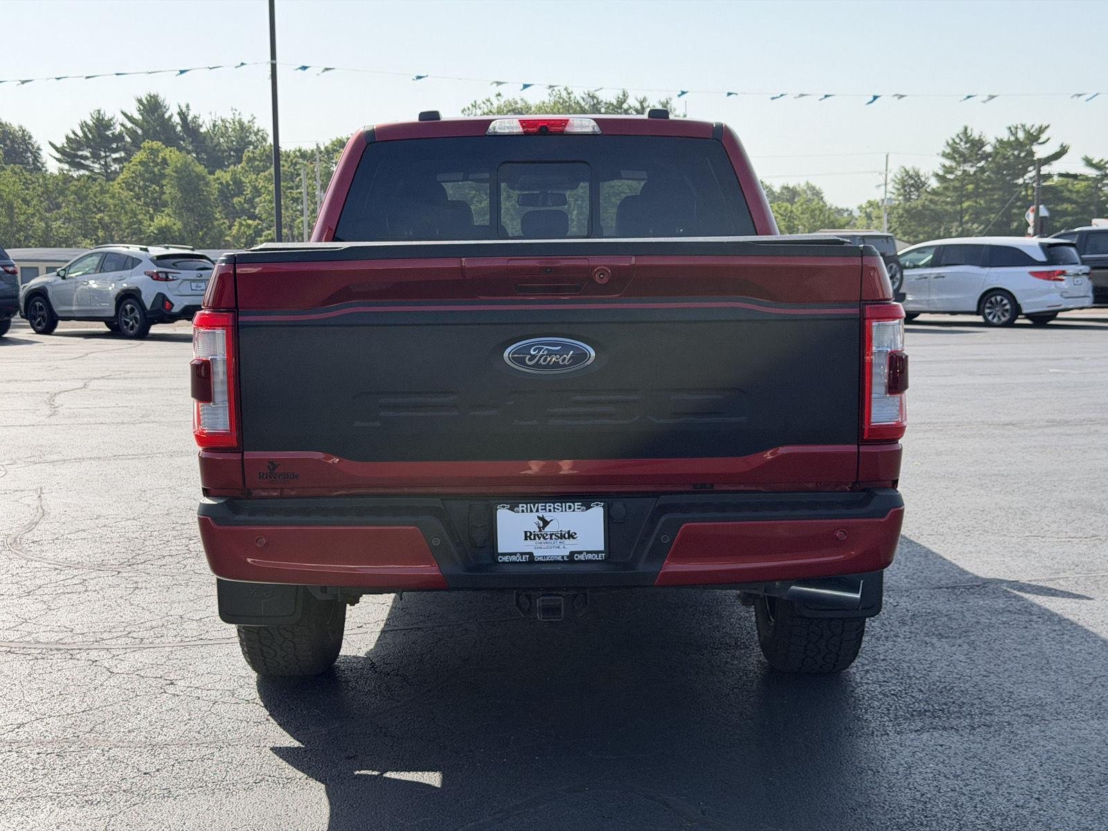 Used 2021 Rapid Red Metallic Tinted Clearcoat Ford LARIAT image 9