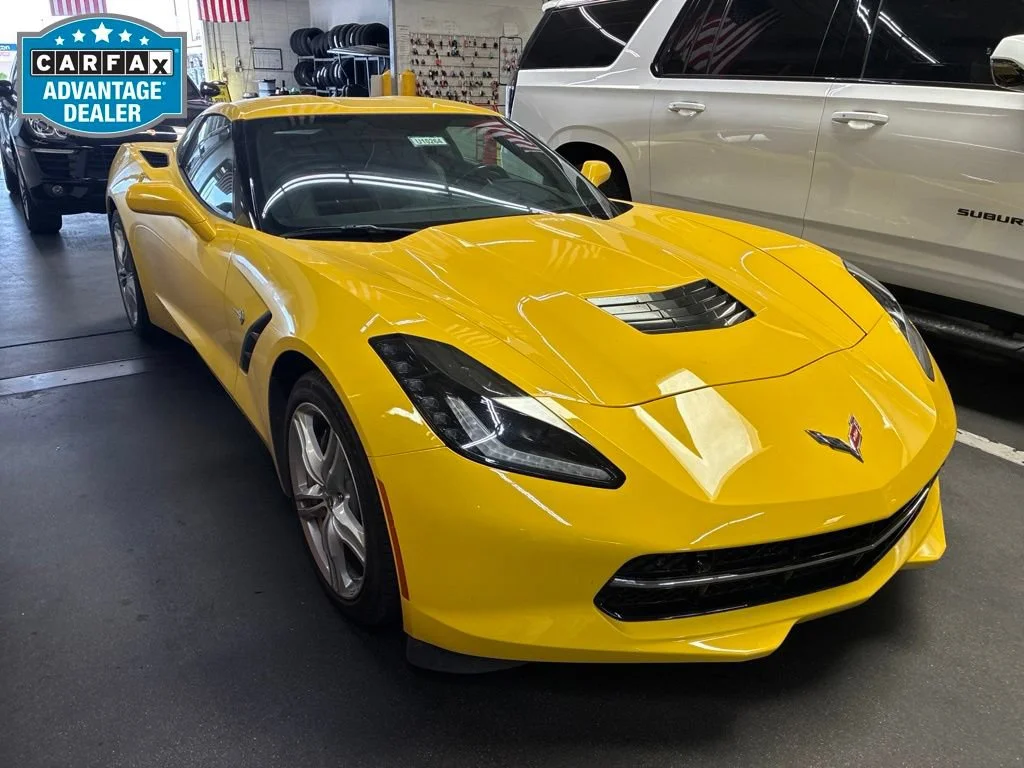 Used 2017 CORVETTE RACING YELLOW TINTCOAT Chevrolet 2LT image 1