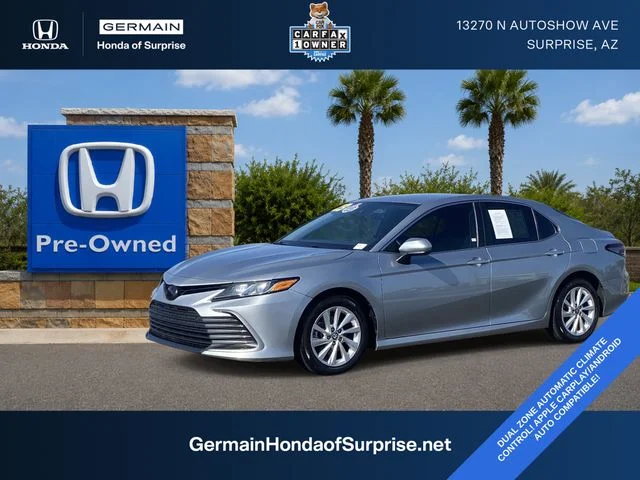Used 2023 Celestial Silver Metallic Toyota LE image 1