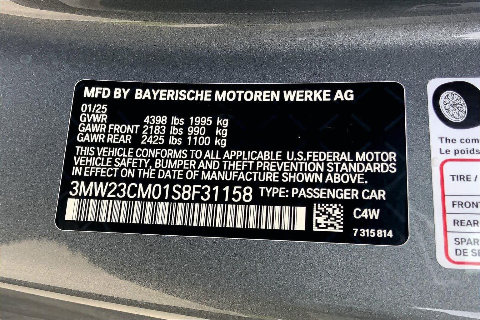 Used 2025 Skyscraper Grey Metallic BMW 230i image 32