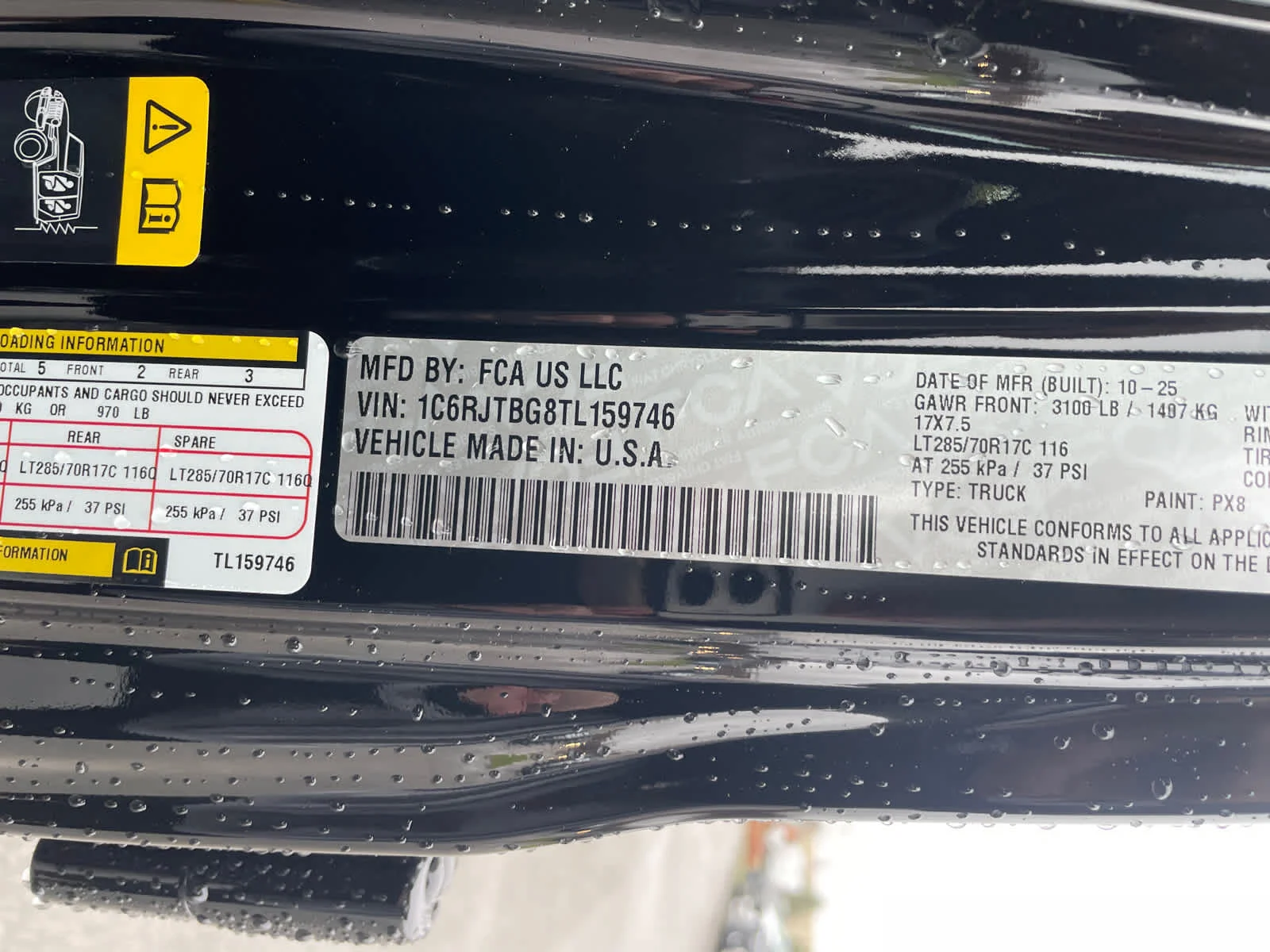 New 2026 Black Clear-Coat Exterior Paint Jeep Rubicon X image 30