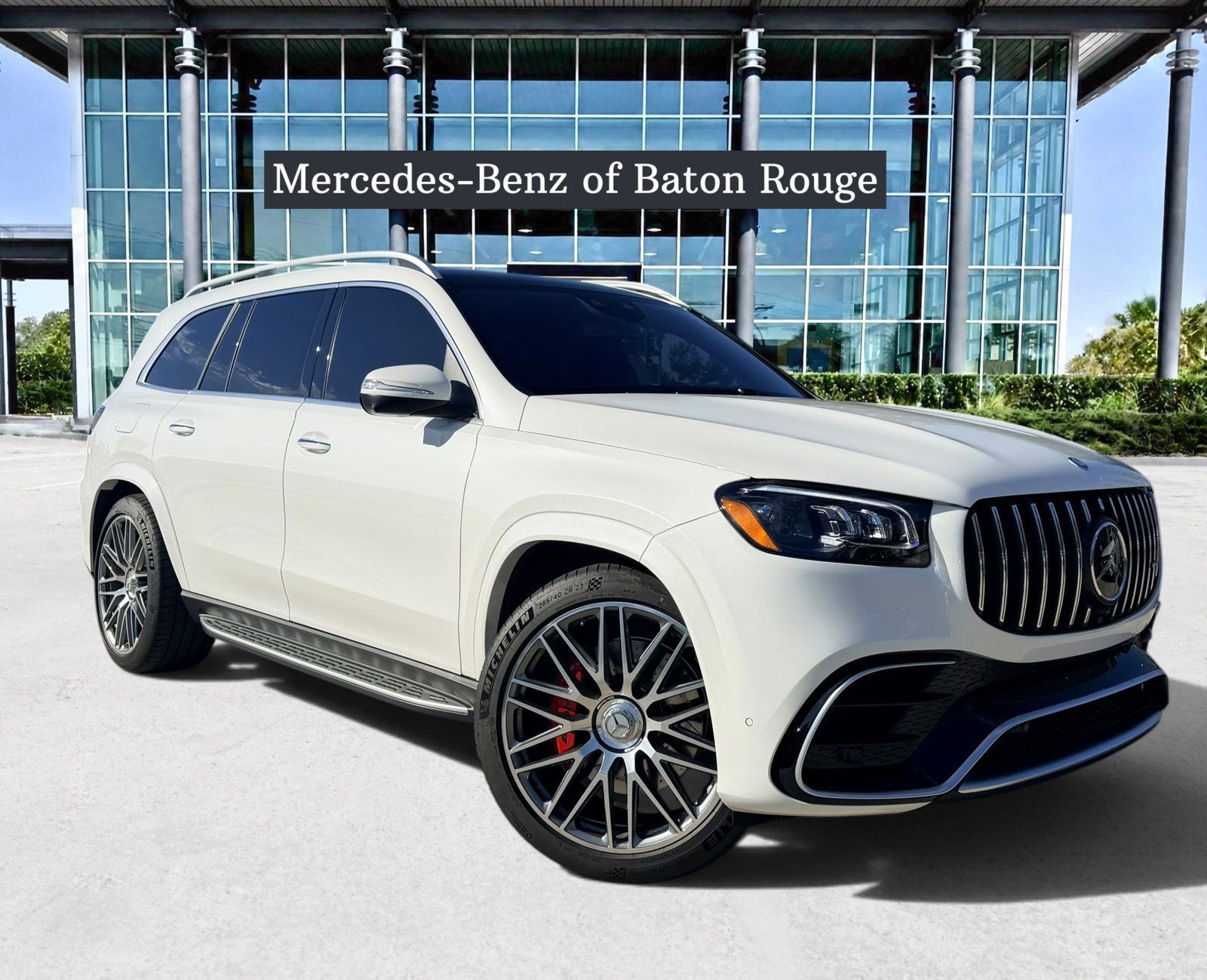 Certified Used 2025 Moonlight White Metallic Mercedes-Benz GLS 63 AMG® image 1