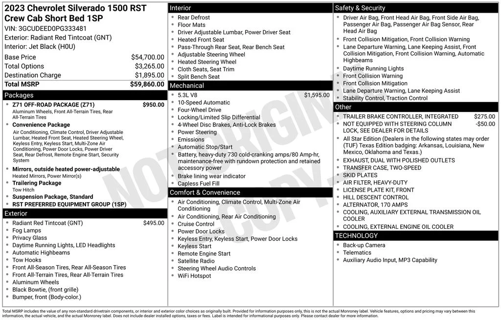 Used 2023 Red Chevrolet RST image 36