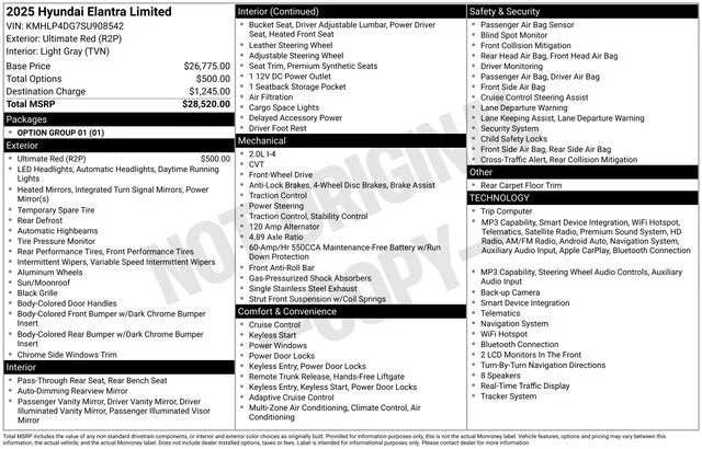 Used 2025 Red Hyundai Limited image 6