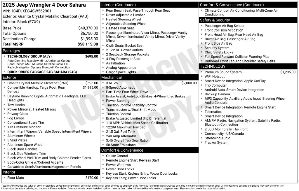 Certified Used 2025 Gray Jeep Sahara image 8
