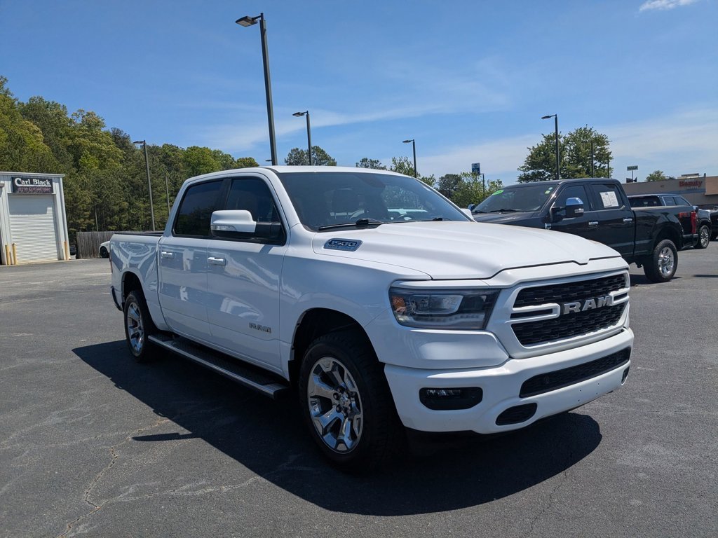 Used 2022 Bright White Clearcoat Ram Big Horn image 3