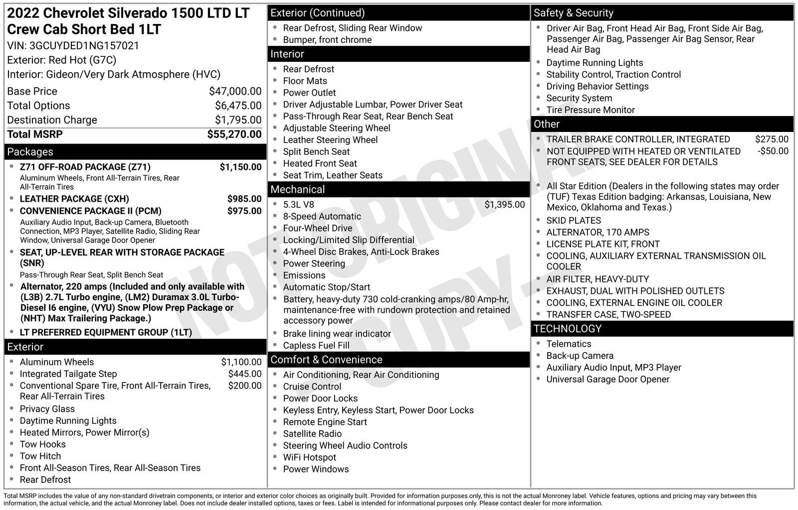 Used 2022 Chevrolet Silverado 1500 Limited LT with VIN 3GCUYDED1NG157021 for sale in Baxter, Minnesota