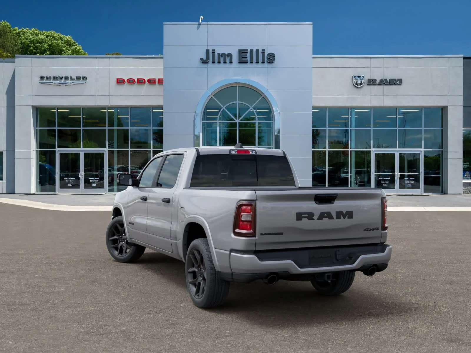 New 2026 Billet Silver Metallic Clear-Coat Exterior Paint RAM Laramie image 3