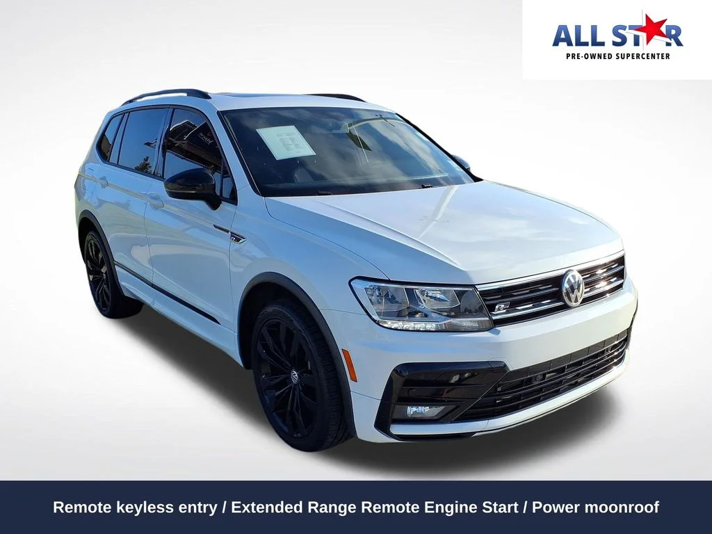 Used 2021 White Volkswagen 2.0T SE R-Line Black image 1