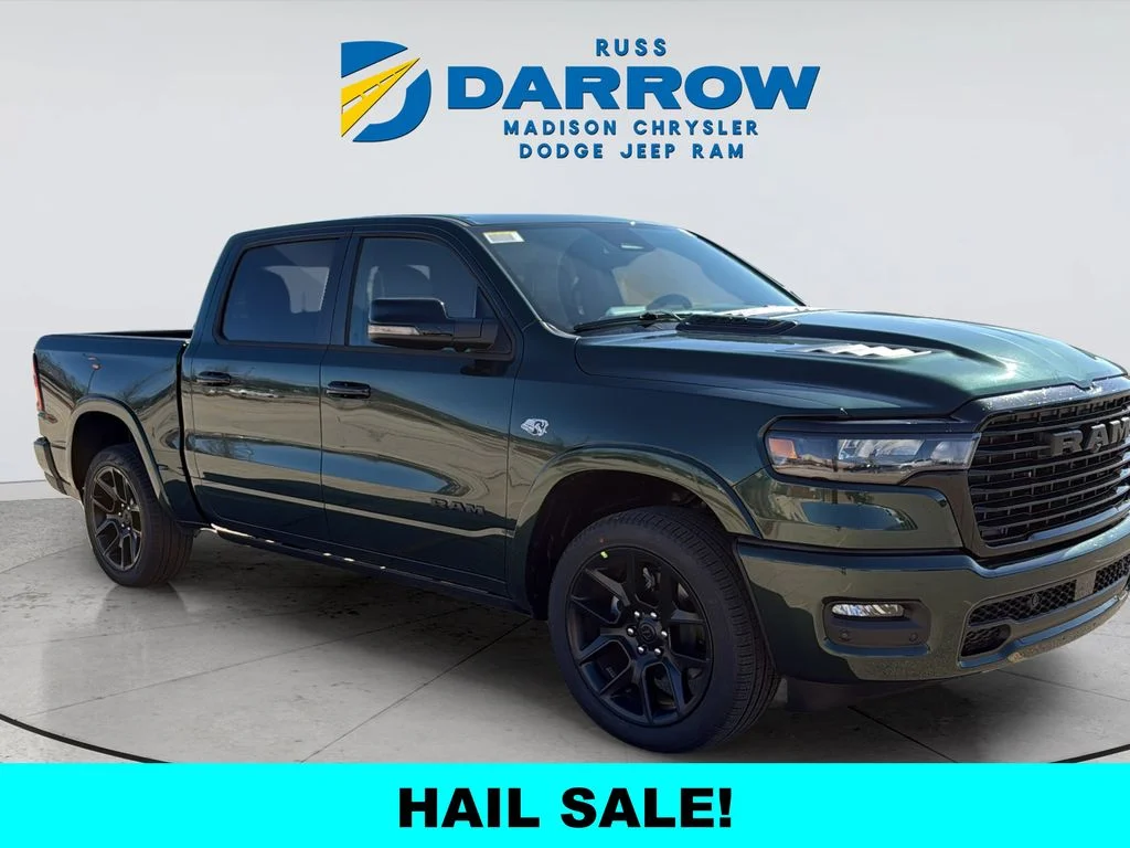 New 2026 Serrano-Green Metallic Exterior Paint RAM Laramie image 7