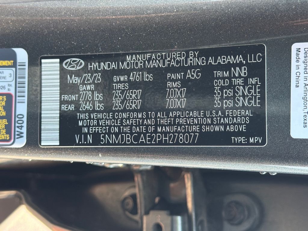 Used 2023 Amazon Gray Hyundai SEL image 29