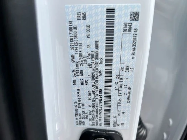 New 2026 White Ford XLT image 28