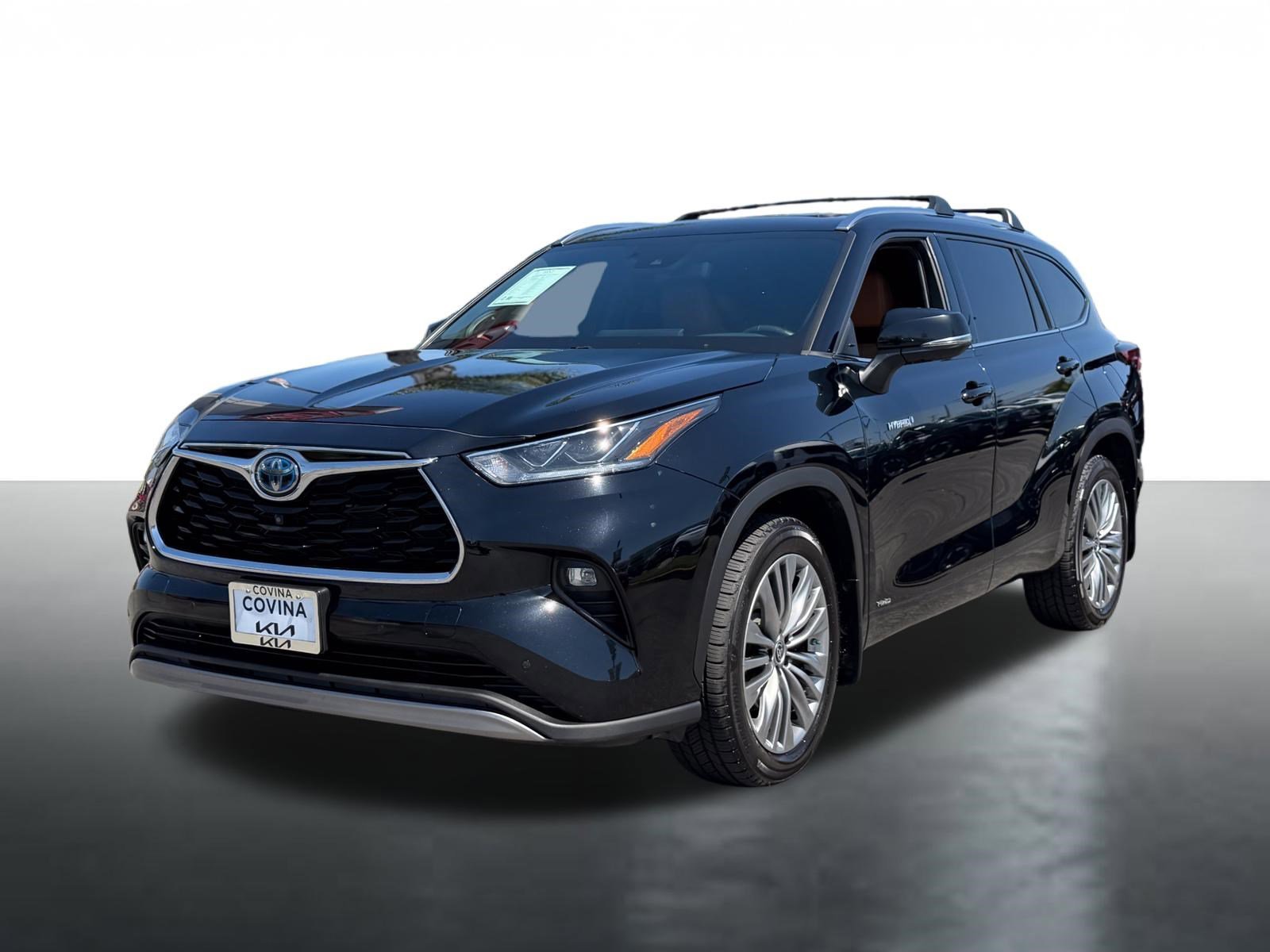 Used 2021 Midnight Black Metallic Toyota Hybrid Platinum image 4