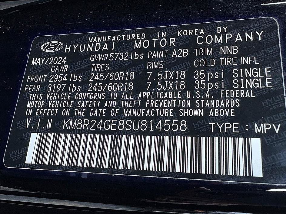 Used 2025 Abyss Black Pearl Hyundai SEL image 24