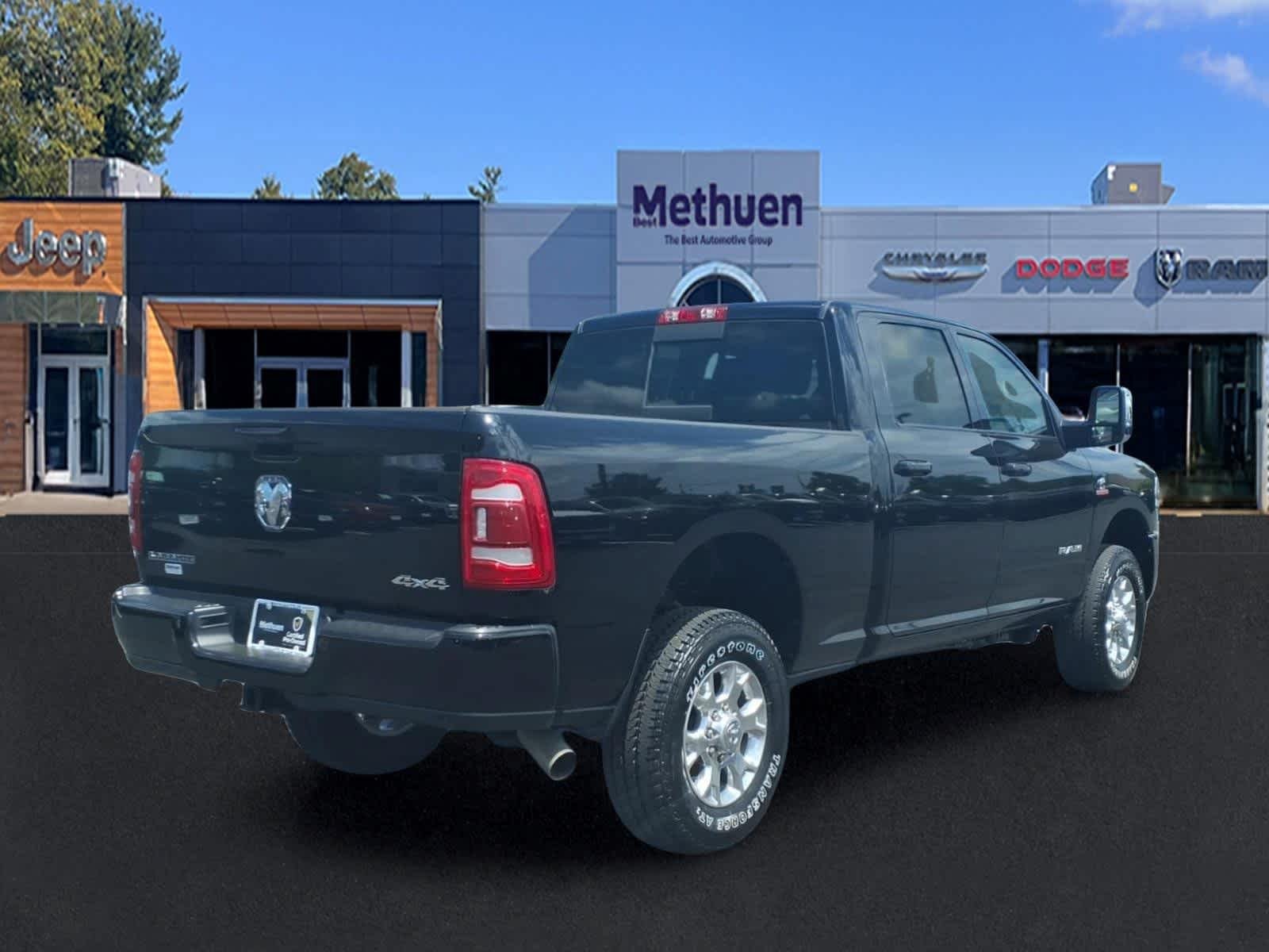 Used 2024 Diamond Black Crystal Pearlcoat Ram Laramie image 4