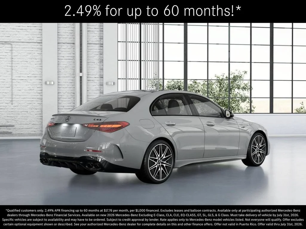 New 2026 MANUFAKTUR Alpine Grey Mercedes-Benz AMG® C 43 4MATIC Sedan image 63