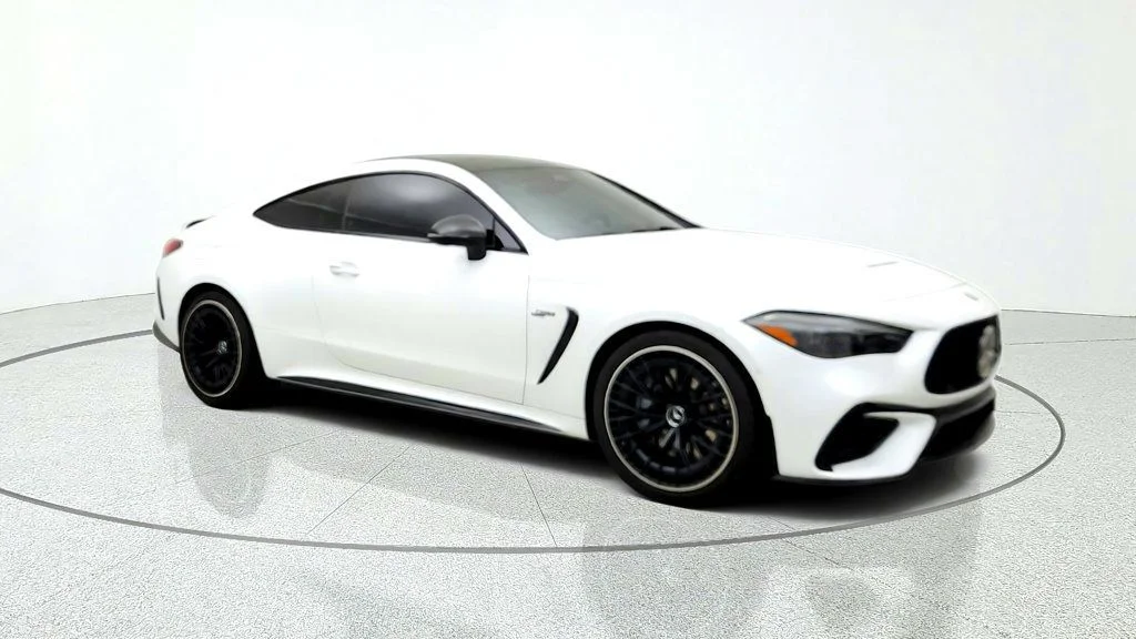 Used 2026 MANUFAKTUR Moonlight White Metallic Mercedes-Benz AMG® CLE 53 4MATIC+ Coupe image 3