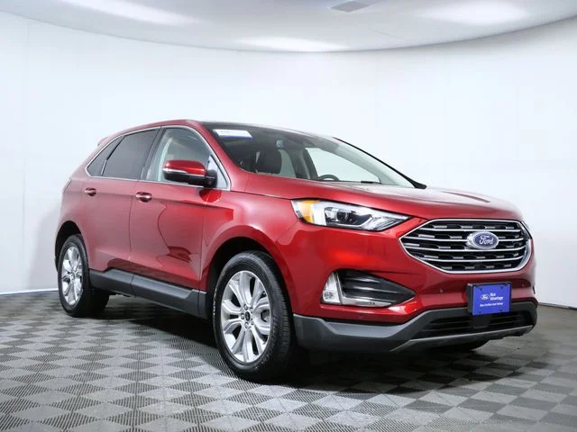 Certified Used 2024 Red Ford Titanium image 1