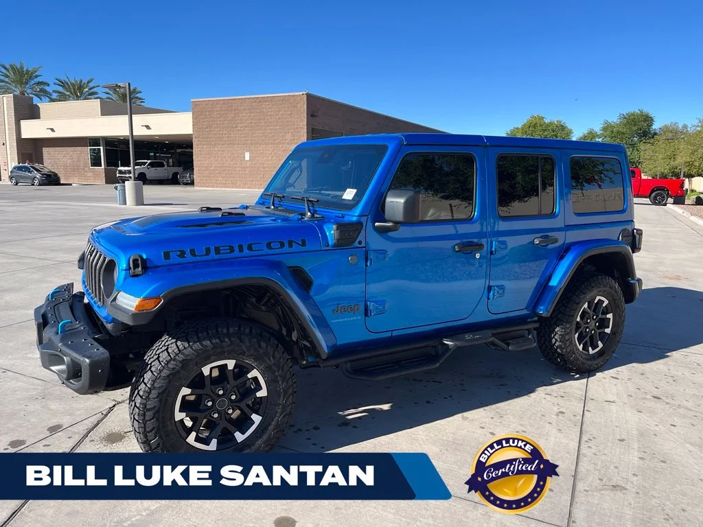 Certified Used 2024 Blue Jeep Rubicon X 4xe image 1