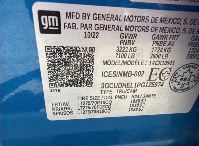 Used 2023 Glacier Blue Metallic Chevrolet ZR2 image 9