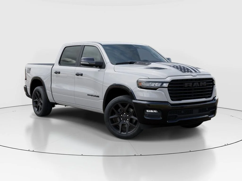 New 2026 Bright White Clear-Coat Exterior Paint RAM Laramie image 6