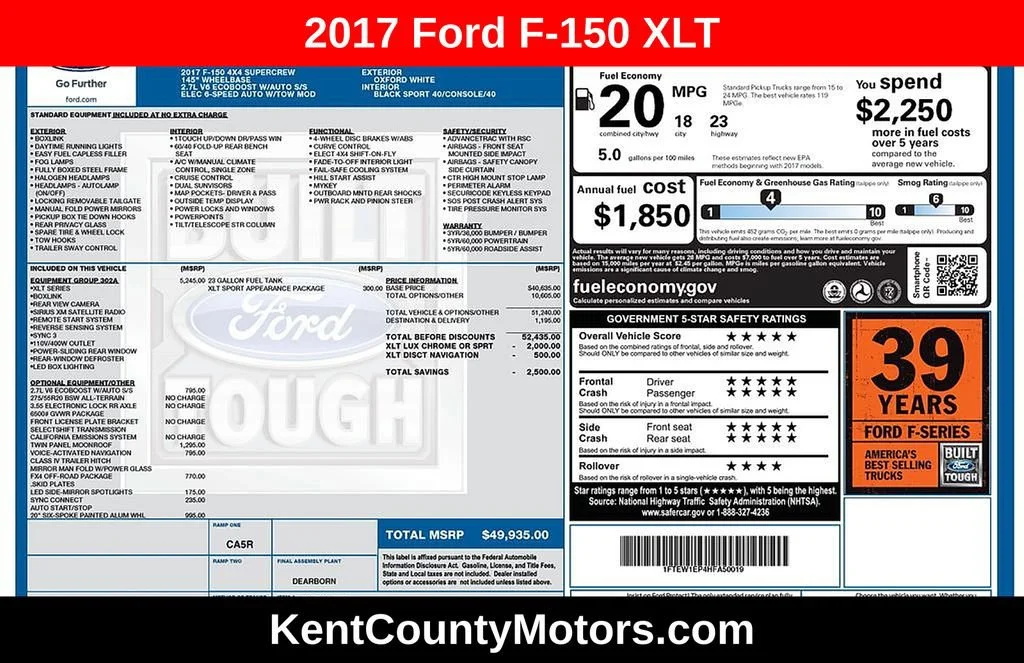 Used 2017 Oxford White Ford XL image 1