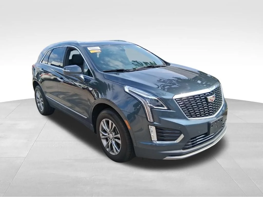 Used 2021 SHADOW METALLIC Cadillac AWD Premium Luxury image 4