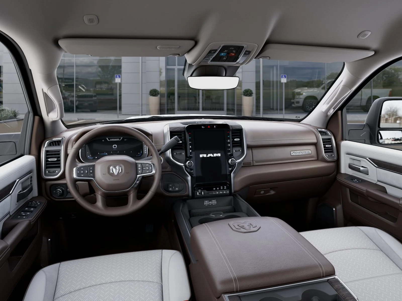 New 2026 Bright White Clear-Coat Exterior Paint RAM Laramie image 16