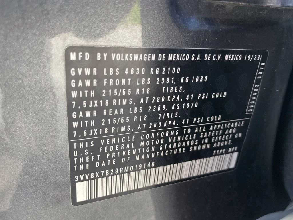 Certified Used 2024 Platinum Gray Metallic Volkswagen 1.5T S image 14