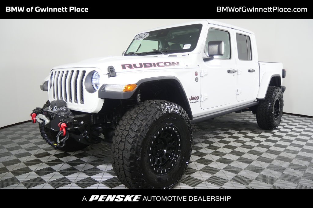 Used 2021 Bright White Clearcoat Jeep Rubicon image 1