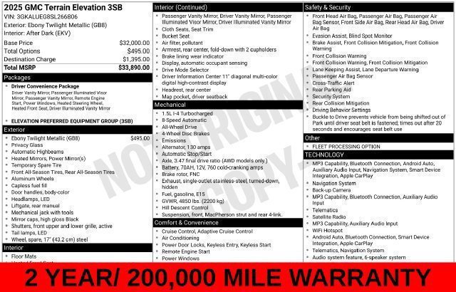 Used 2025 Black GMC Elevation image 21