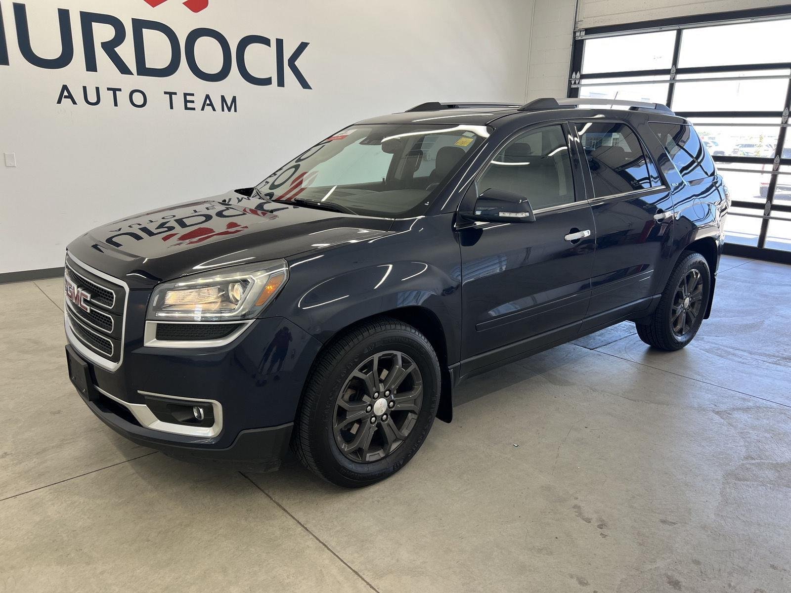 Used 2015 Dark Sapphire Blue Metallic GMC SLT image 6