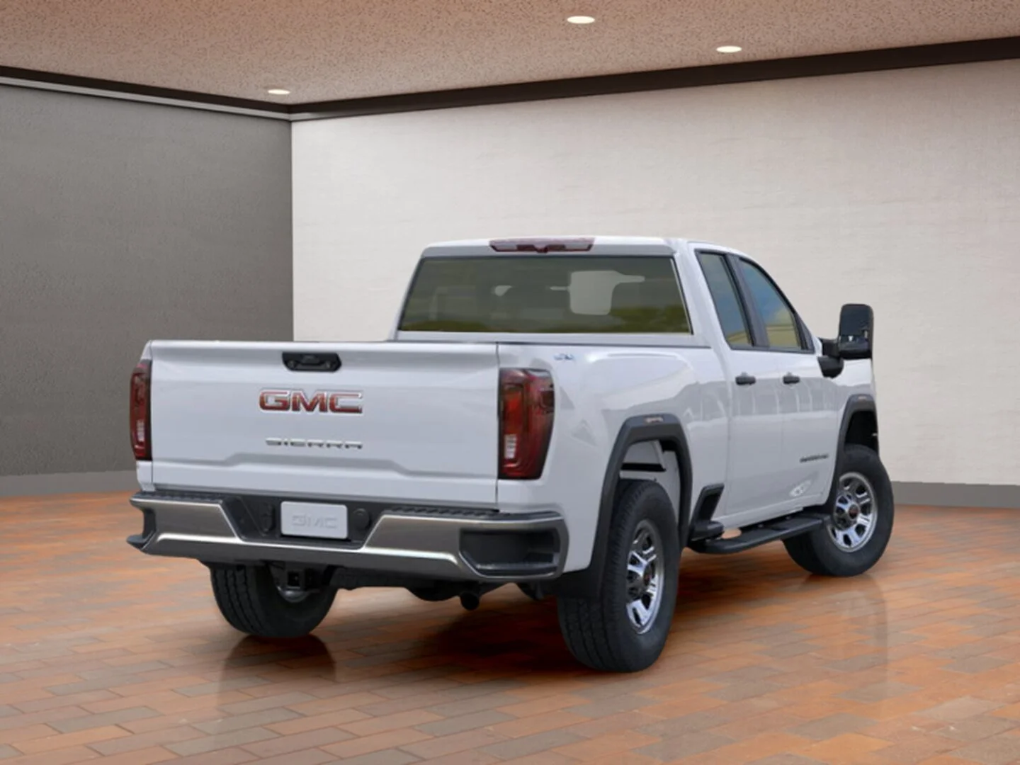 New 2026 White GMC Double Cab Standard Box 4-Wheel Drive Pro image 4