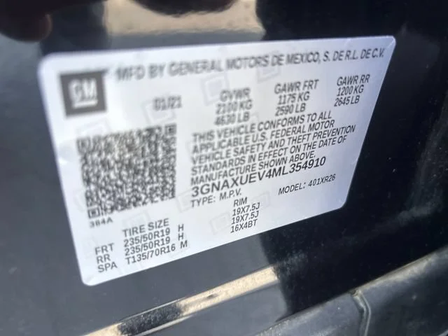 Used 2021 MOSAIC BLACK METALLIC Chevrolet LT image 33