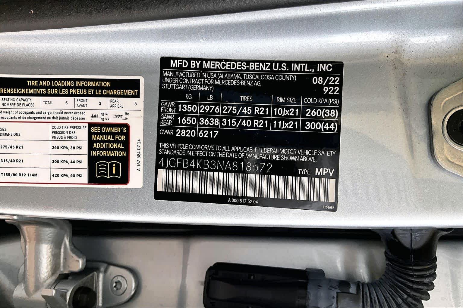 Used 2022 Cirrus Silver Metallic Mercedes-Benz GLE 350 image 35