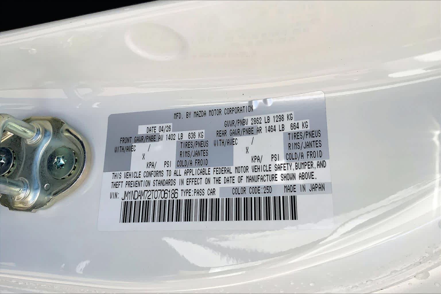 New 2026 Snowflake White Pearl Mazda Grand Touring image 21
