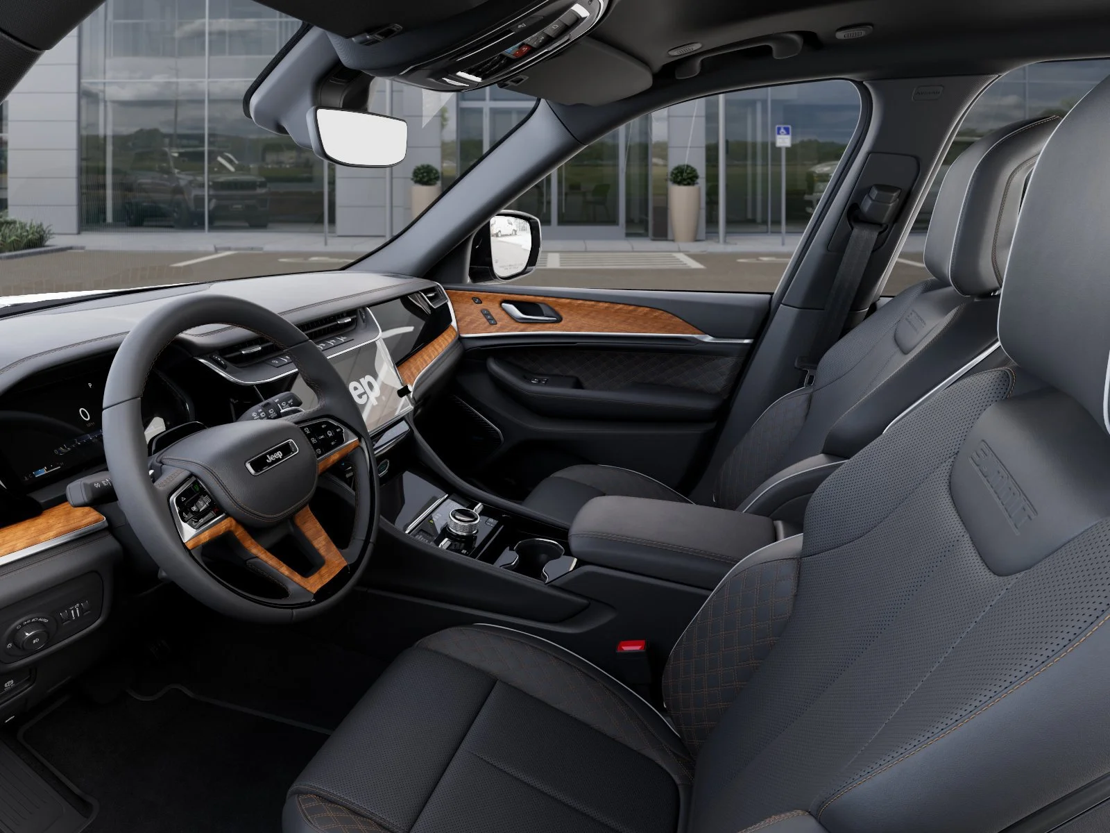 New 2026 Diamond Black Crystal Pearl-Coat Exterior Paint Jeep Summit image 24