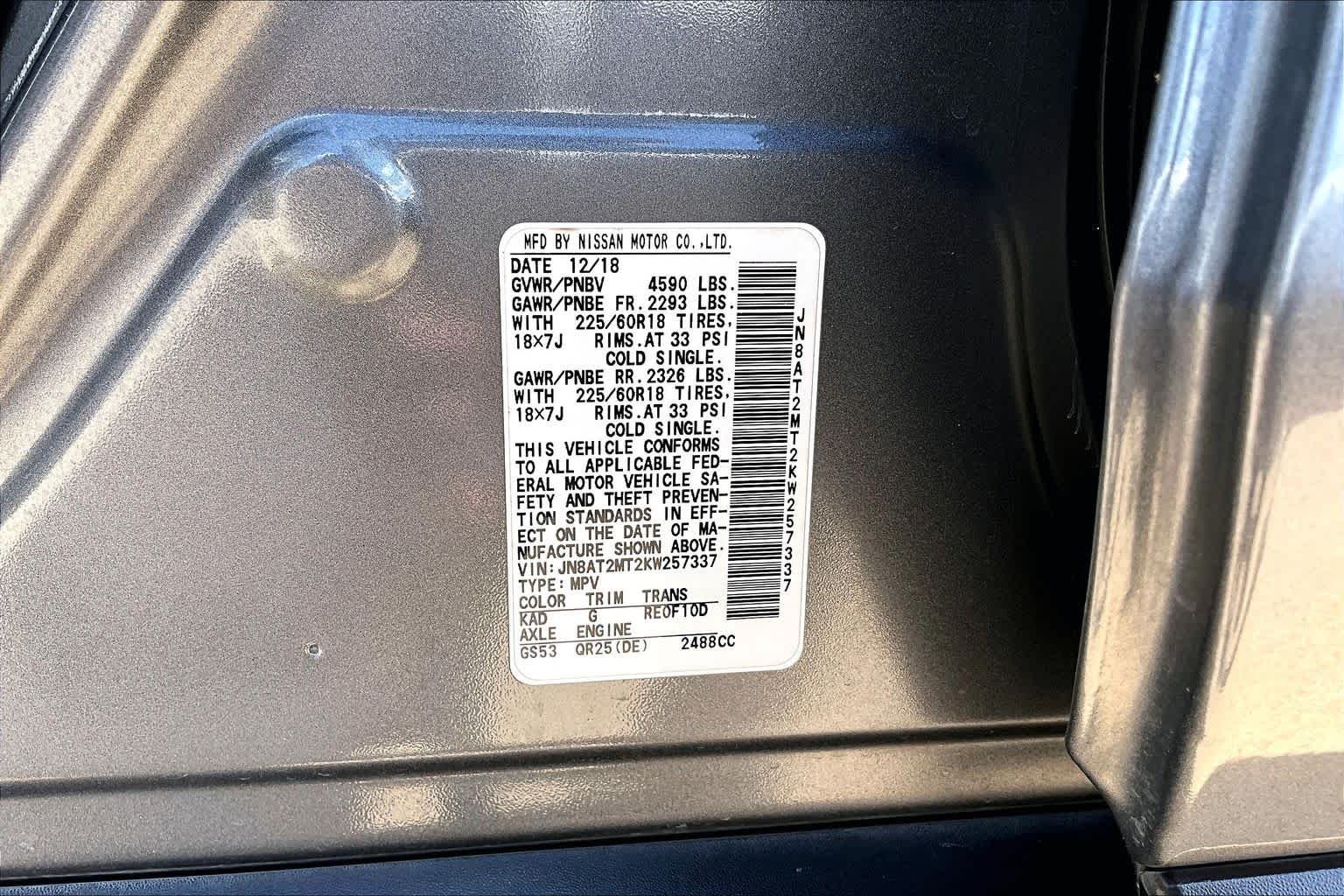Used 2019 Gun Metallic Nissan SV image 37