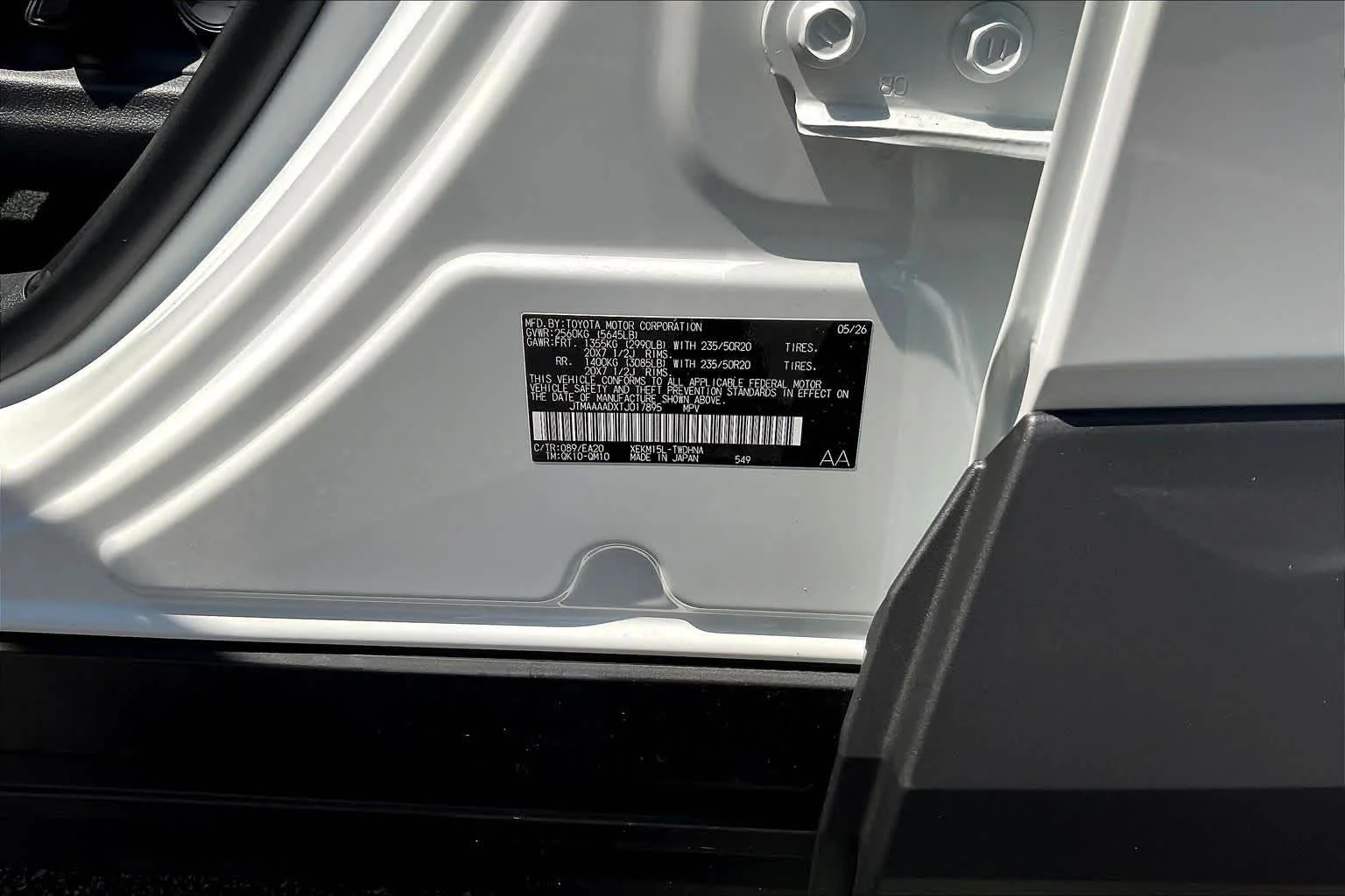 New 2026 Wind Chill Pearl Toyota XSE image 19