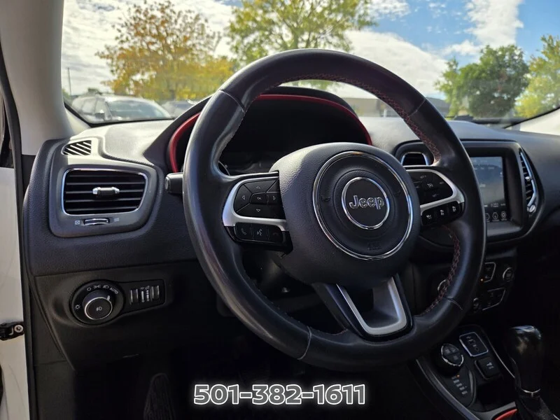 Used 2021 White Clearcoat JEEP TRAILHAWK 4X4 image 10