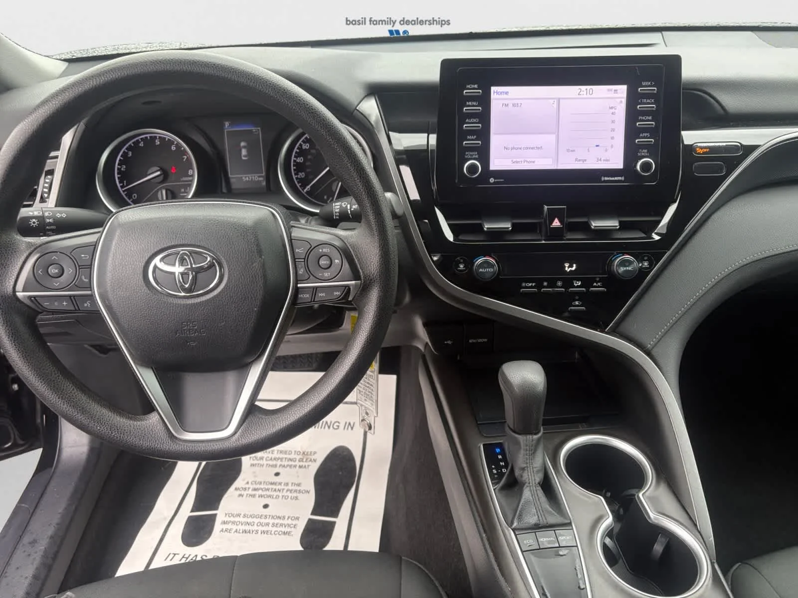 Used 2023 Midnight Black Metallic Toyota LE image 10