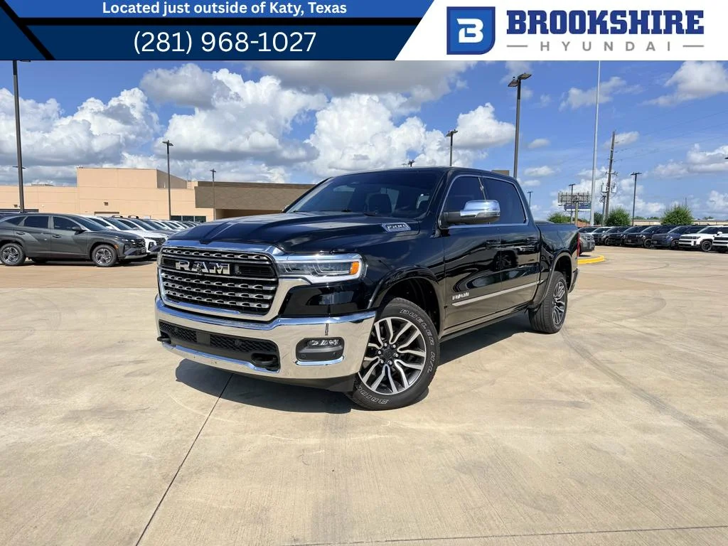 Used 2026 Diamond Black Crystal Pearlcoat Ram Limited image 1