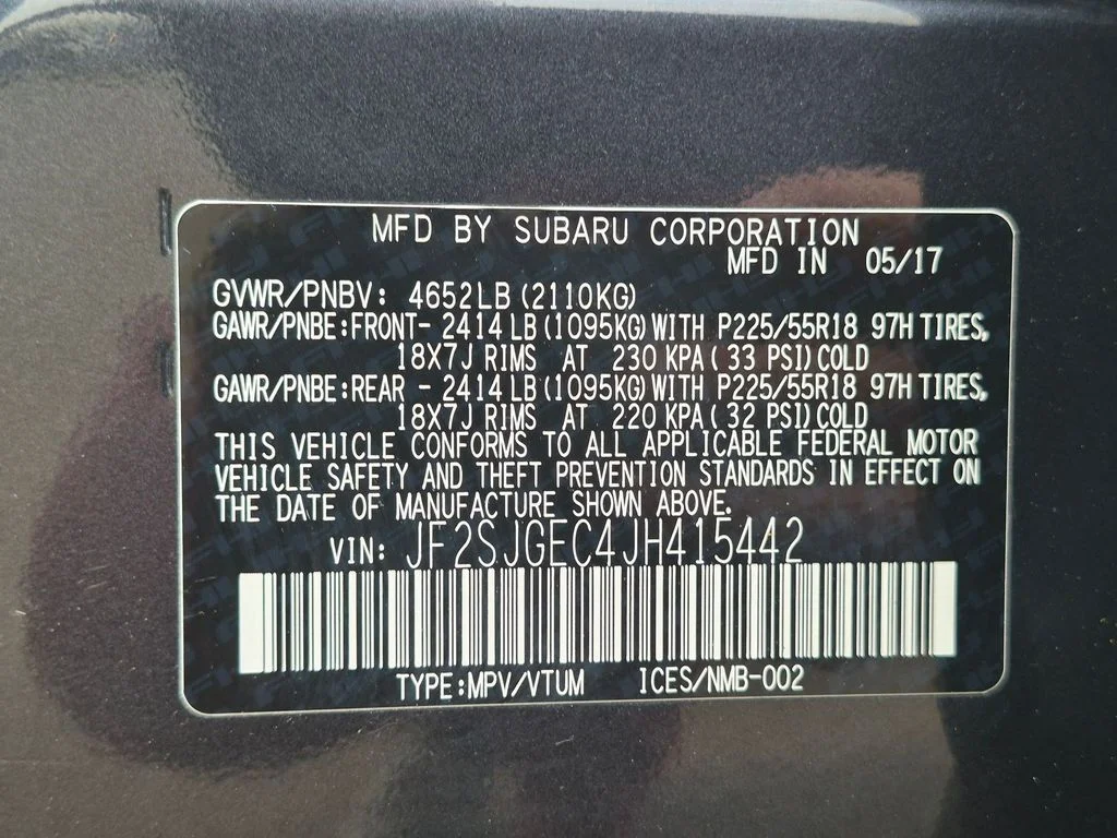Used 2018 Dark Gray Metallic Subaru Premium image 25