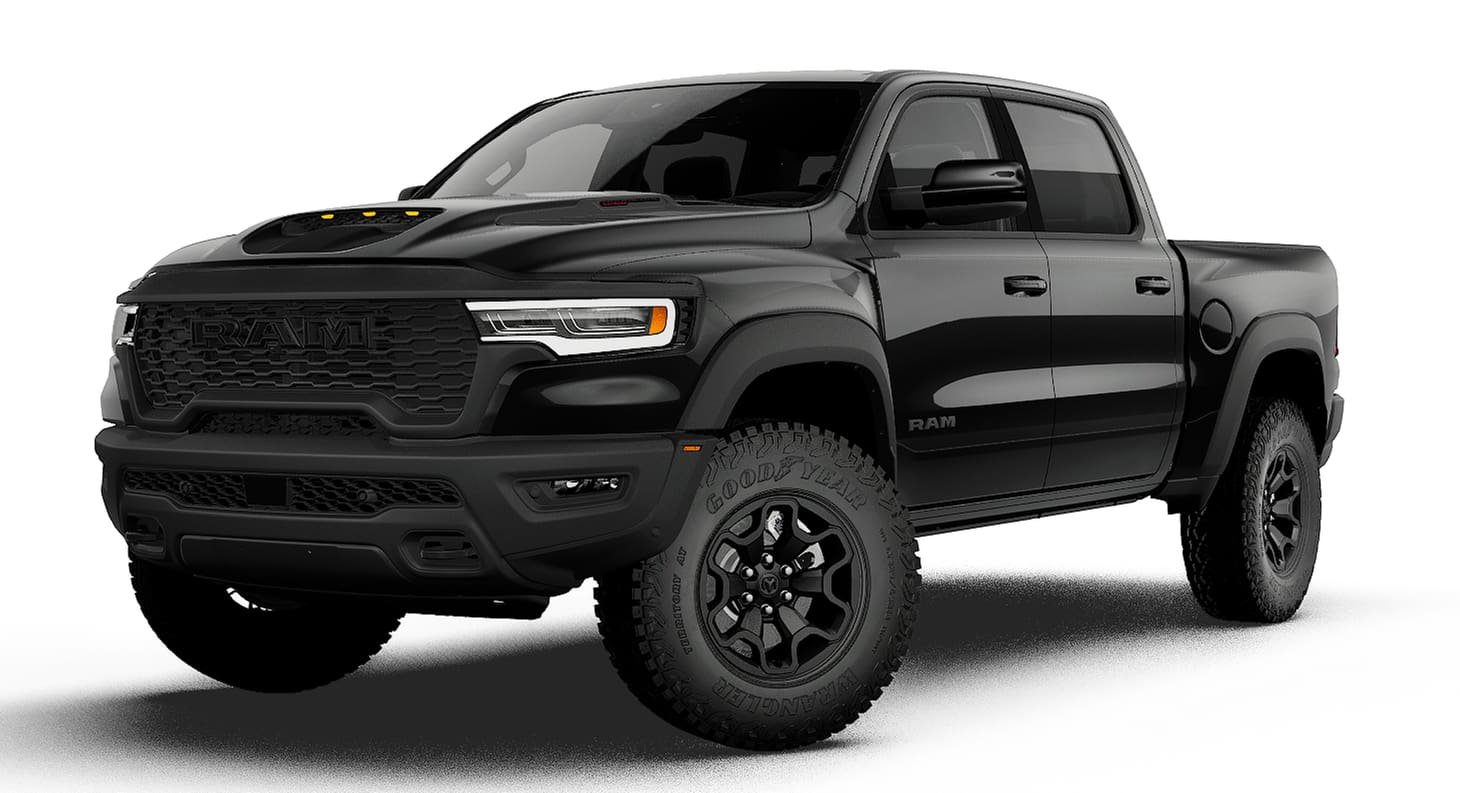 New 2027 Diamond Black Crystal Pearl-Coat Exterior Paint RAM RHO image 13