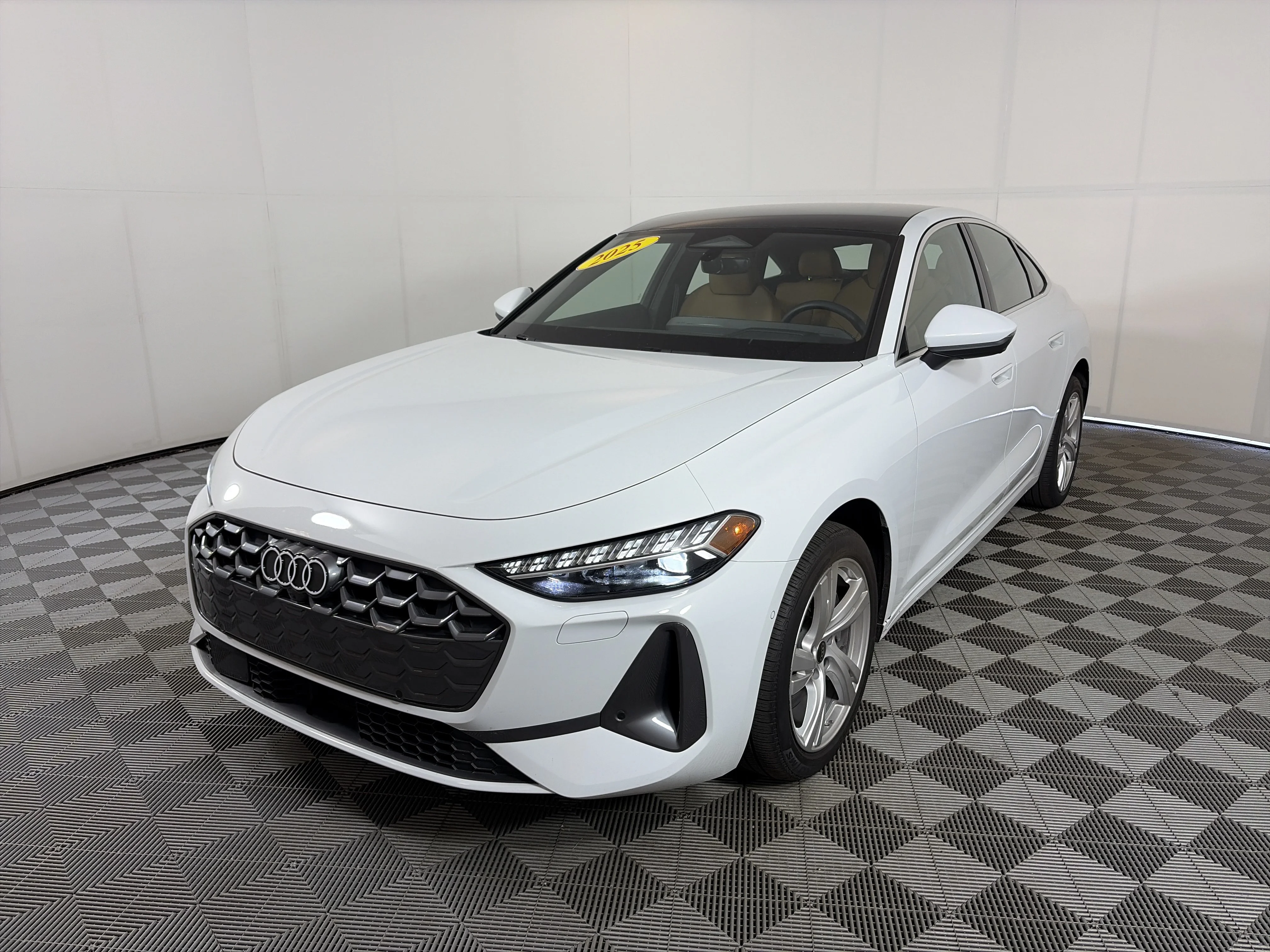 Used 2025 Glacier White Metallic Audi Premium Plus image 2